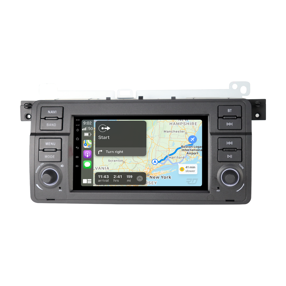 BMW E46_M3 – (1998-2007) TOUCHSCREEN HEAD UNIT DISPLAY + BUILT-IN WIRELESS CARPLAY & ANDROID AUTO