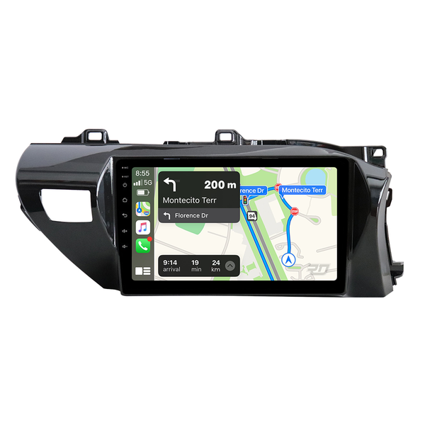 TOYOTA HILUX 2015+ TOUCHSCREEN HEAD UNIT DISPLAY + BUILT-IN WIRELESS CARPLAY & ANDROID AUTO