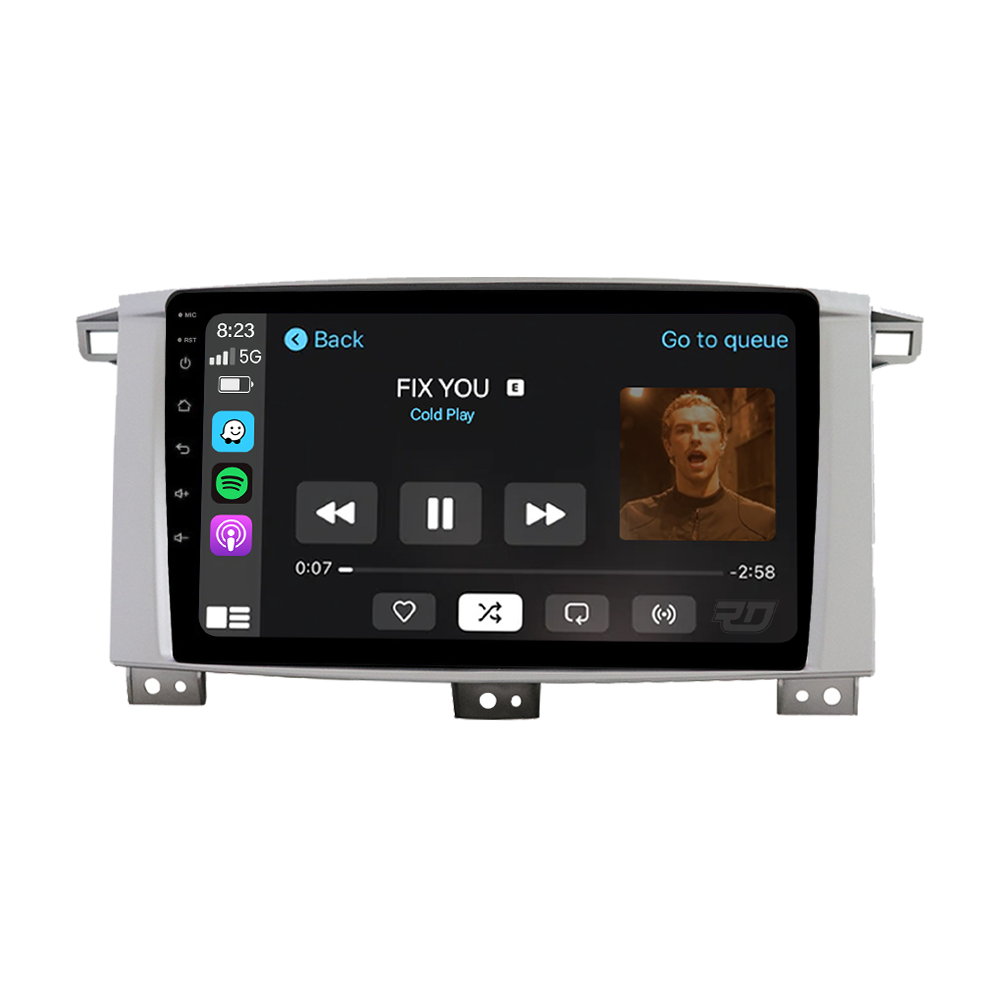 TOYOTA LANDCRUISER 100 SERIES (2003-2007) TOUCHSCREEN HEAD UNIT DISPLAY + BUILT-IN WIRELESS CARPLAY & ANDROID AUTO
