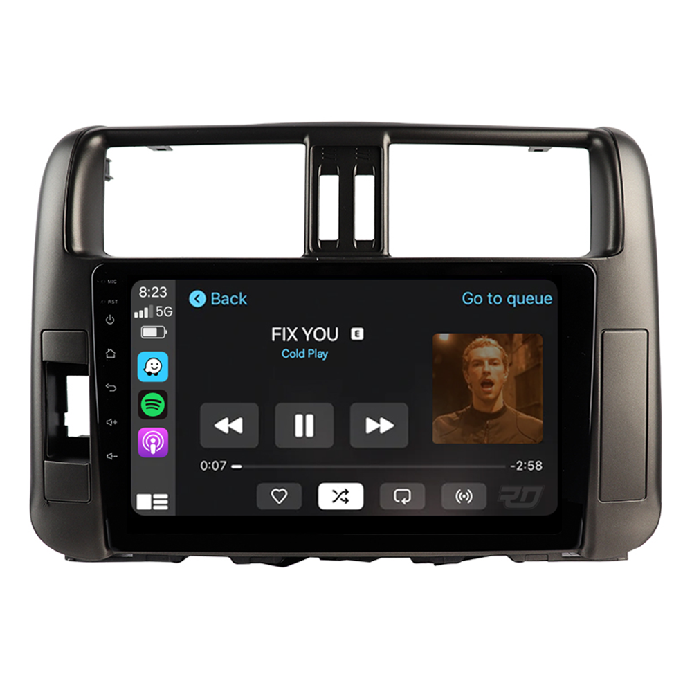 TOYOTA PRADO 150 GX 2009 – 2013 TOUCHSCREEN HEAD UNIT DISPLAY + BUILT-IN WIRELESS CARPLAY & ANDROID AUTO