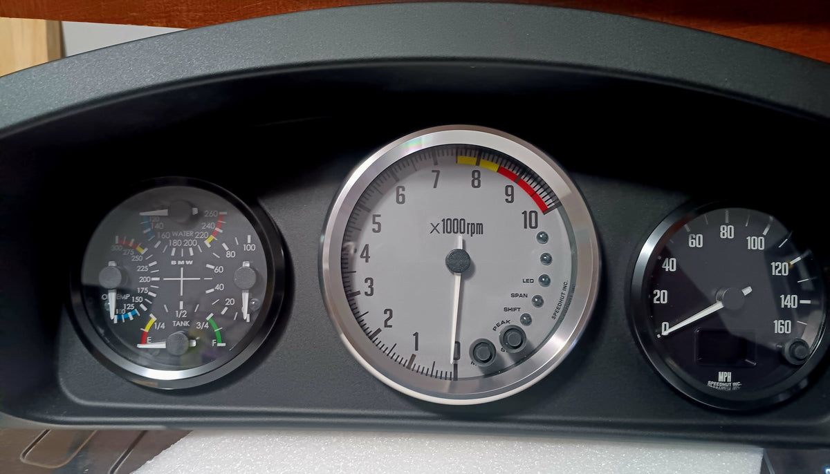 Round analog-style gauges