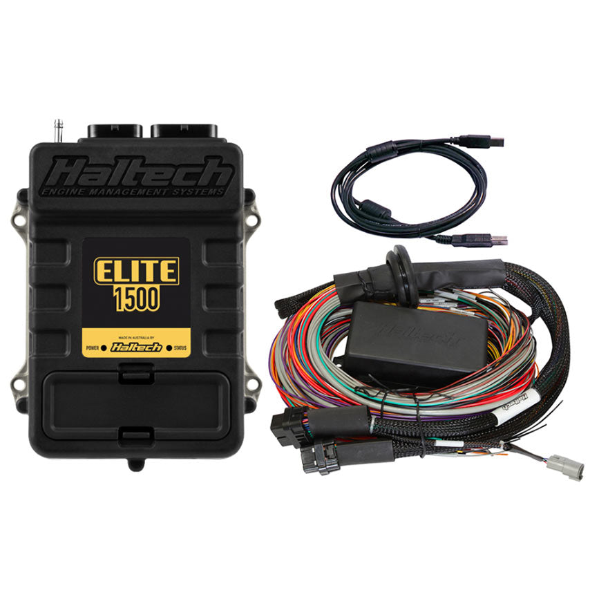 Haltech Elite 1500 ECU + Premium Universal Wire-in Harness Kit Length: 5.0m (16')