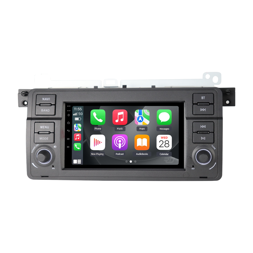 BMW E46_M3 – (1998-2007) TOUCHSCREEN HEAD UNIT DISPLAY + BUILT-IN WIRELESS CARPLAY & ANDROID AUTO