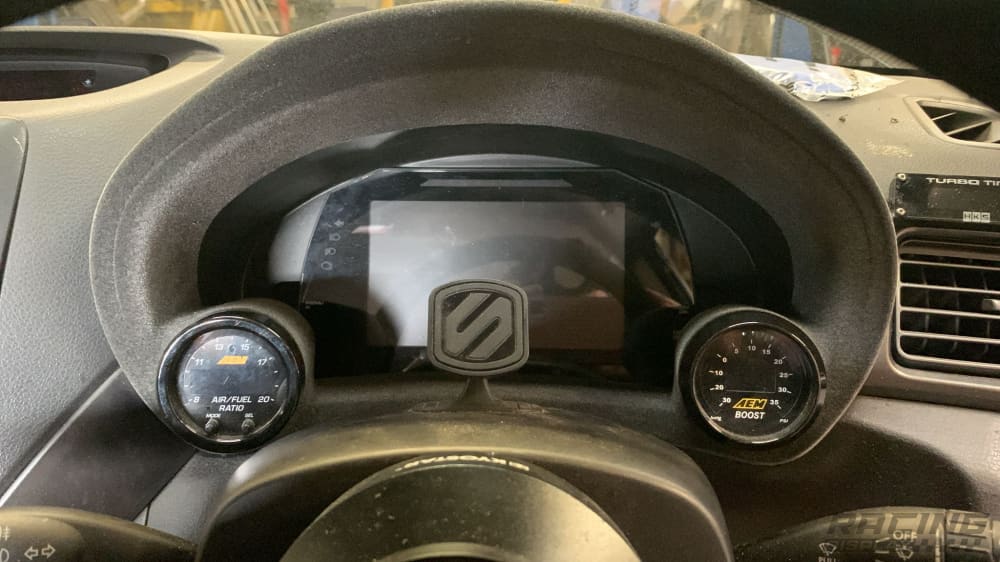 AiM/Link MXG Dash Cluster Mount for Subaru Impreza WRX STI GR & GV