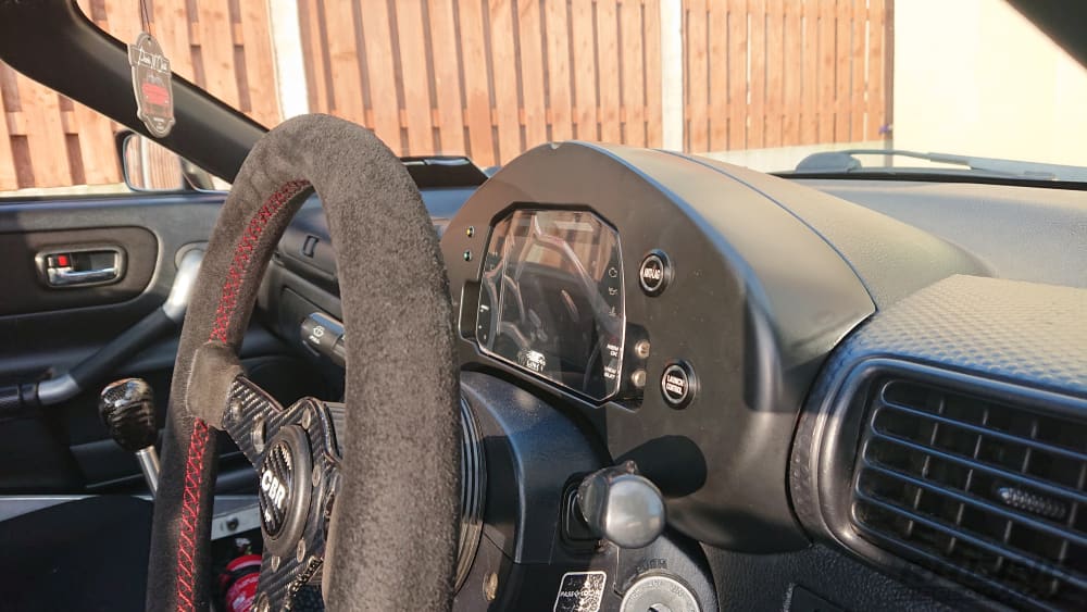 AiM/Link MXS Dash Cluster Mount for Toyota MR2 ZZW30