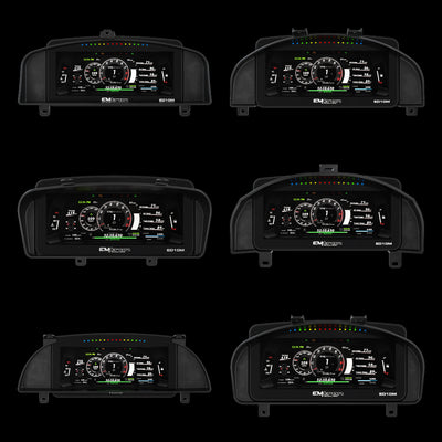 Recessed Dash Cluster Mounts for Emtron ED10M Display